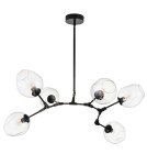 Pendant lamps - Step into Design MODERN ORCHID-6 transparent black 130cm pendant lamp (ST-1232-6 TRANSPARENT) - product 5