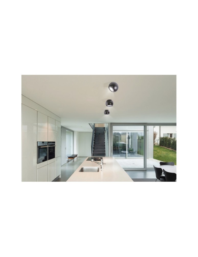 Plafonds - Azzardo SKYE LED 12W 950lm 3000K Black Ceiling Light AZ4518 - product kolory-swiatla.pl 4