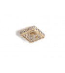 Flush-mounted lamps - pendants - Azzardo ESTER SQUARE 1 1xGU10 Gold Recessed AZ4412. - product 1