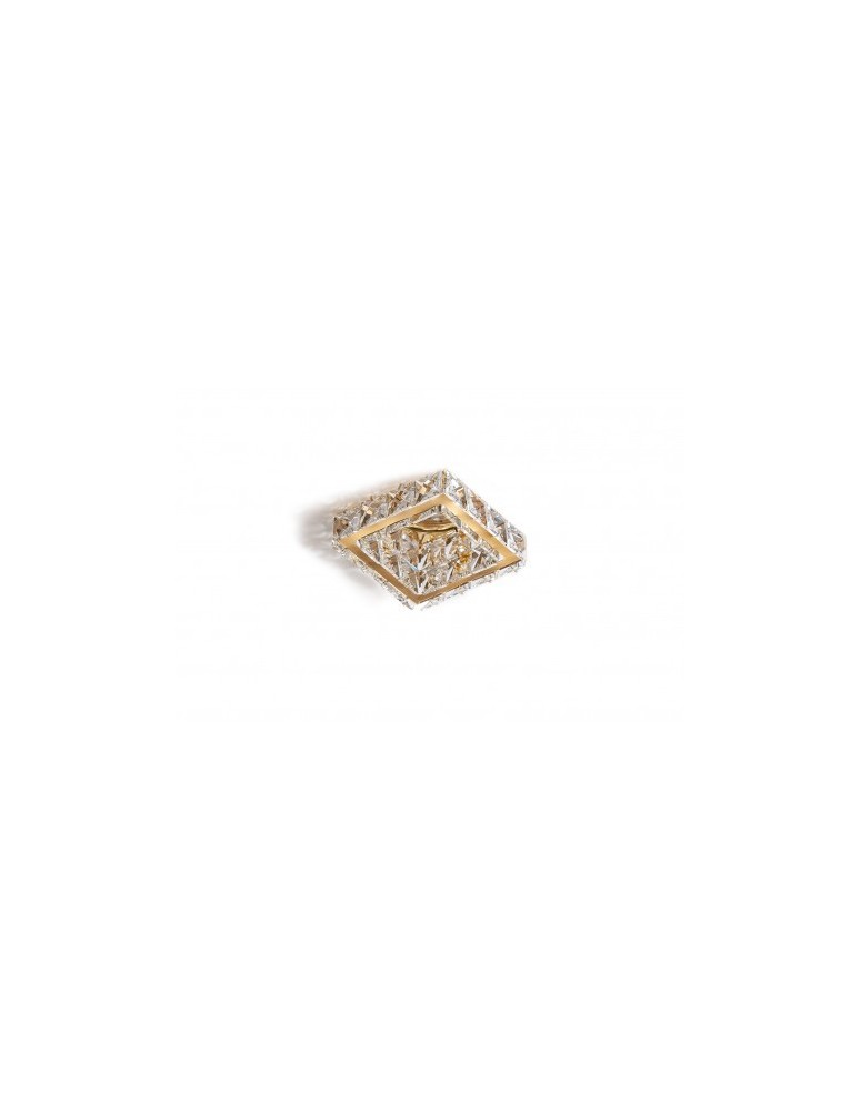 Flush-mounted lamps - pendants - Azzardo ESTER SQUARE 1 1xGU10 Gold Recessed AZ4412. - product kolory-swiatla.pl 1