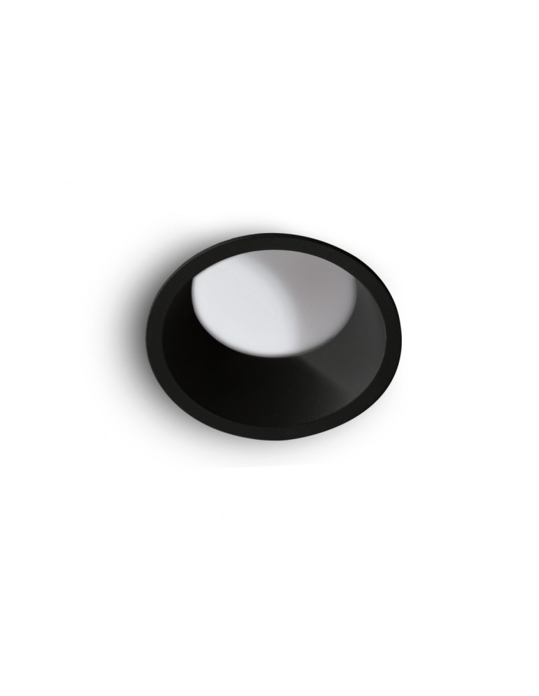 Flush-mounted lamps - pendants - Azzardo AIDA ROUND LED 16W 1300lm 3000K Black Recessed AZ4224. - product kolory-swiatla.pl 1
