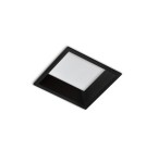 Flush-mounted lamps - pendants - Azzardo AIDA SQUARE LED 9W 700lm 3000K Black Recessed AZ4227. - product 1