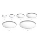 Round Plafonds - Azzardo MALTA R18 LED 12W 1100lm 3000K White Ceiling Light AZ4233 - product 3