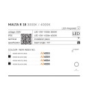 Round Plafonds - Azzardo MALTA R18 LED 12W 1100lm 4000K White Ceiling Light AZ4234 - product 4