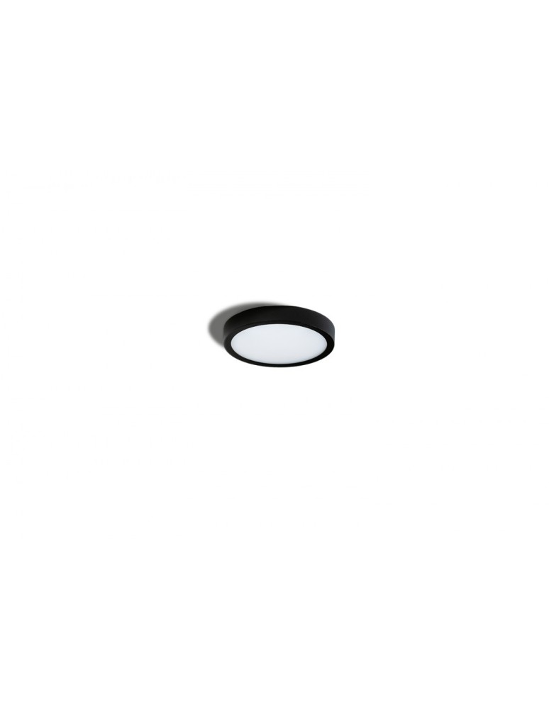 Round Plafonds - Azzardo MALTA R23 LED 18W 1600lm 3000K Black Ceiling Light AZ4239 - product kolory-swiatla.pl 1