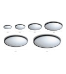 Round Plafonds - Azzardo MALTA R40 LED 32W 2700lm 3000K Black Ceiling Light AZ4247 - product 4