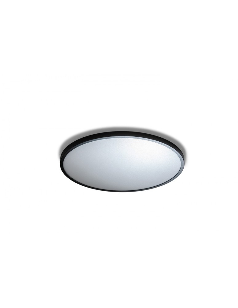 Round Plafonds - Azzardo MALTA R40 LED 32W 2700lm 4000K Black Ceiling Light AZ4248 - product kolory-swiatla.pl 1