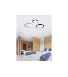 Round Plafonds - Azzardo MALTA R50 LED 42W 3700lm 4000K Black Ceiling Light AZ4252 - product 2