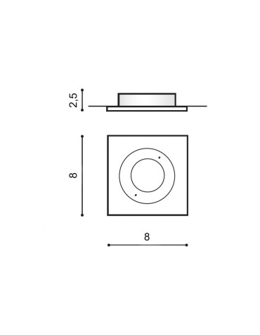 Azzardo PABLO IP54 1xGU10 Czarny Wpuszczana AZ4140 - produkt 2