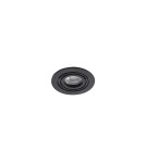 Flush-mounted lamps - pendants - Azzardo CARLO 1xGU10 Black Recessed AZ4141 - product 1