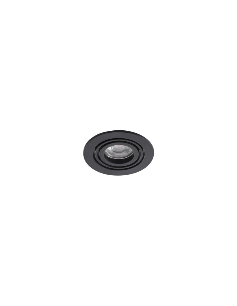 Flush-mounted lamps - pendants - Azzardo CARLO 1xGU10 Black Recessed AZ4141 - product kolory-swiatla.pl 1