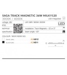 Magnetic rail lamps - Azzardo SAGA TRACK MAGNETIC 36W 1800lm 3000K Black AZ4611 - product 4