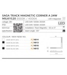 Magnetic rail lamps - Azzardo SAGA TRACK MAGNETIC CORNER A 24W 1200lm 3000K White AZ4614 - product 3
