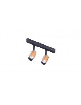 Azzardo NIKKI 2 TRACK MAGNETIC 2x3W 2x350lm 3000K Gold/Black Spotlight AZ4594