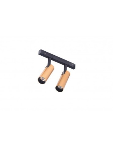 Azzardo NIKO 2 TRACK MAGNETIC 2x7W 2x550lm 3000K Gold/Black Spotlight AZ4588