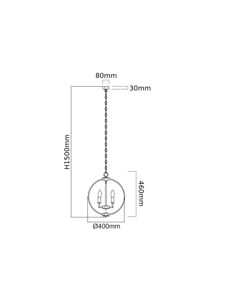 Pendant lamps - Orlicki Design Candi S 3xE14 max 8W LED 230V Chrome OR80124 - product kolory-swiatla.pl 2