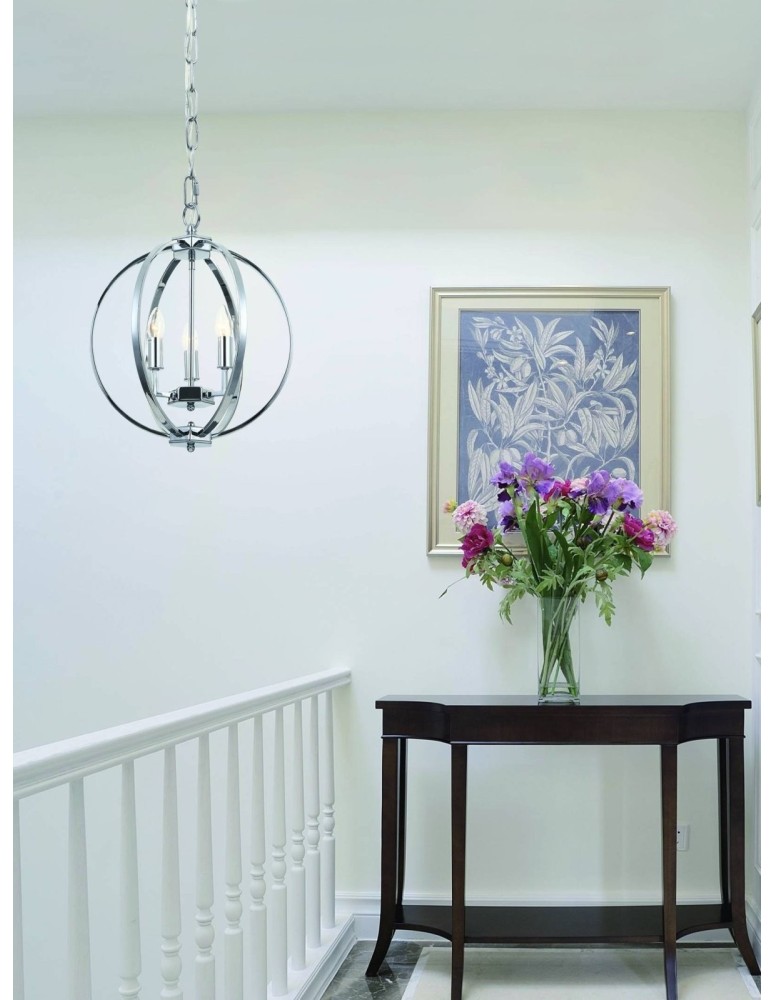 Pendant lamps - Orlicki Design Candi S 3xE14 max 8W LED 230V Chrome OR80124 - product kolory-swiatla.pl 5
