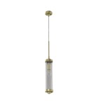 Pendant lamps - Orlicki Design Fiatto l Old Gold 1xE14 max 12W LED 230V Satin Gold|Transparent OR84368 - product 1
