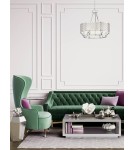 Hampton style pendant lamps - Orlicki Design Verno Cromo 6xE14 max 12W LED 230V Chrome|Cream White OR84375 - product 2