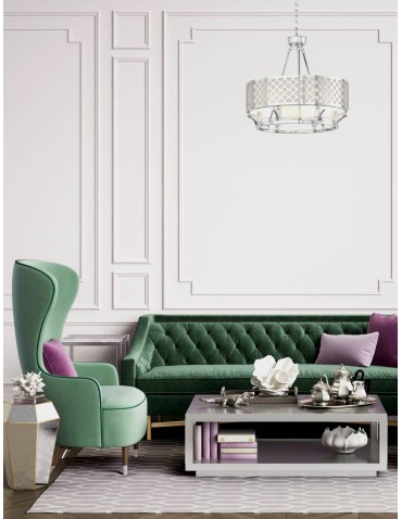 Orlicki Design Verno Cromo 6xE14 max 12W LED 230V Chrom|Biały kremowy OR84375 - produkt 2