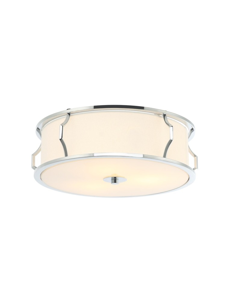 Hampton ceiling lamps - Orlicki Design Pirelo PL Cromo 3xE14 max 12W LED 230V Chrome|Cream White OR84399 - product kolory-swiatla.pl 3