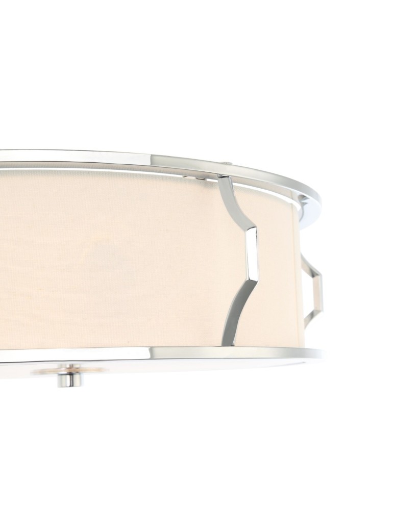 Hampton ceiling lamps - Orlicki Design Pirelo PL Cromo 3xE14 max 12W LED 230V Chrome|Cream White OR84399 - product kolory-swiatla.pl 4