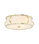 Hampton ceiling lamps - Orlicki Design Pirelo PL Old Gold 3xE14 max 12W LED 230V Satin Gold|Cream White OR84405 - product 3