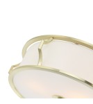 Hampton ceiling lamps - Orlicki Design Pirelo PL Old Gold 3xE14 max 12W LED 230V Satin Gold|Cream White OR84405 - product 4