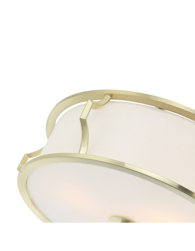 Orlicki Design Pirelo PL Old Gold 3xE14 max 12W LED 230V Satin Gold|Cream White OR84405