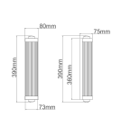 Bathroom wall lamps - Orlicki Design Fumi Parette Cromo IP44 2xG9 max 8W LED 230V Chrome OR84474 - product 5