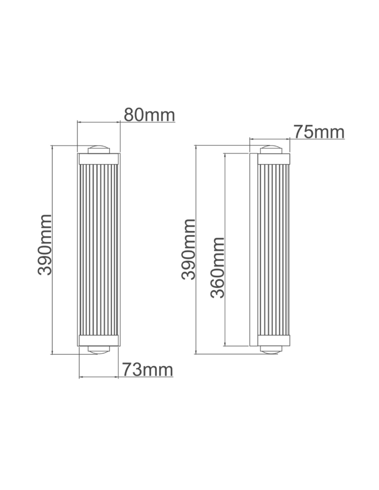 Orlicki Design Fumi Parette Cromo IP44 2xG9 max 8W LED 230V Chrome OR84474