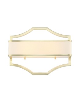 Orlicki Design Gerdo Parette Old Gold 2xE14 max 12W LED 230V Złoty satynowy|Biały kremowy OR84511