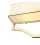 Hampton style wall lamps - Orlicki Design Gerdo Parette Old Gold 2xE14 max 12W LED 230V Satin Gold|Cream White OR84511 - product 4