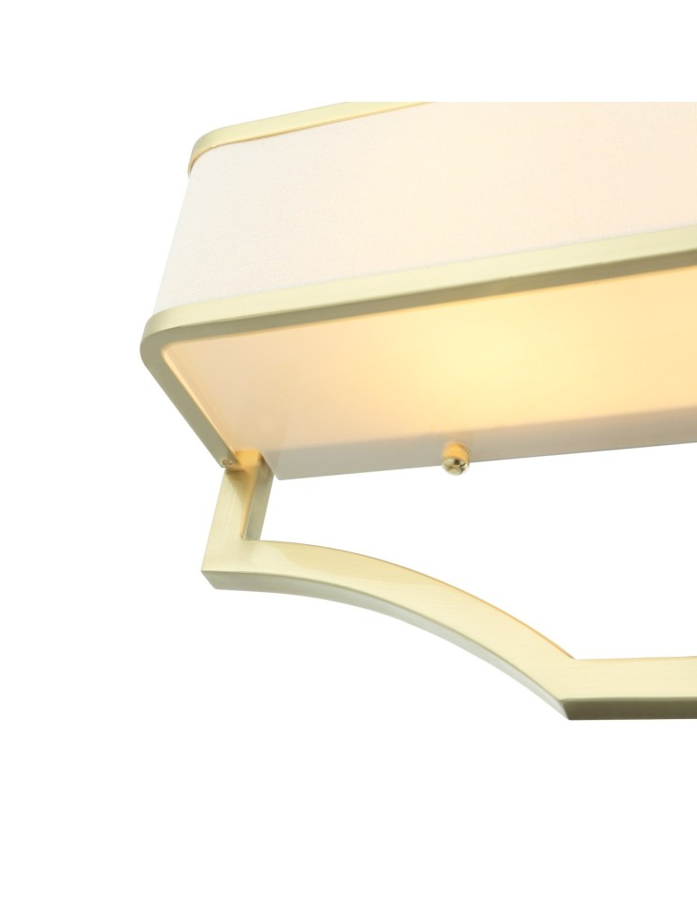 Hampton style wall lamps - Orlicki Design Gerdo Parette Old Gold 2xE14 max 12W LED 230V Satin Gold|Cream White OR84511 - product kolory-swiatla.pl 4