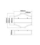 Hampton style wall lamps - Orlicki Design Gerdo Parette Old Gold 2xE14 max 12W LED 230V Satin Gold|Cream White OR84511 - product 5