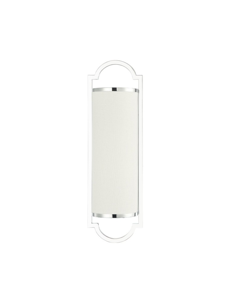 Hampton style wall lamps - Orlicki Design Libero Parette Cromo 2xE14 max 12W LED 230V Chrome|Cream White OR84528 - product kolory-swiatla.pl 1
