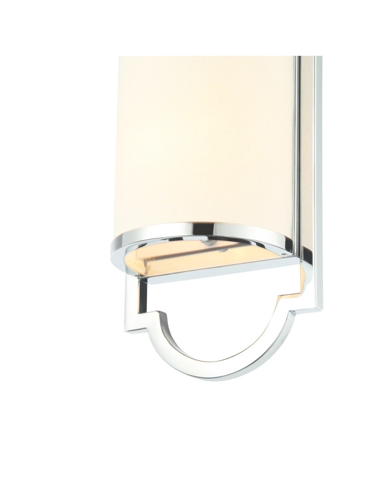 Hampton style wall lamps - Orlicki Design Libero Parette Cromo 2xE14 max 12W LED 230V Chrome|Cream White OR84528 - product kolory-swiatla.pl 4