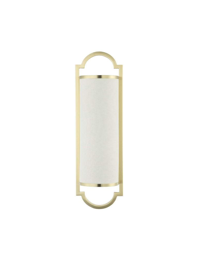 Hampton style wall lamps - Orlicki Design Libero Parette Old Gold 2xE14 max 12W LED 230V Satin Gold|Cream White OR84542 - product kolory-swiatla.pl 1