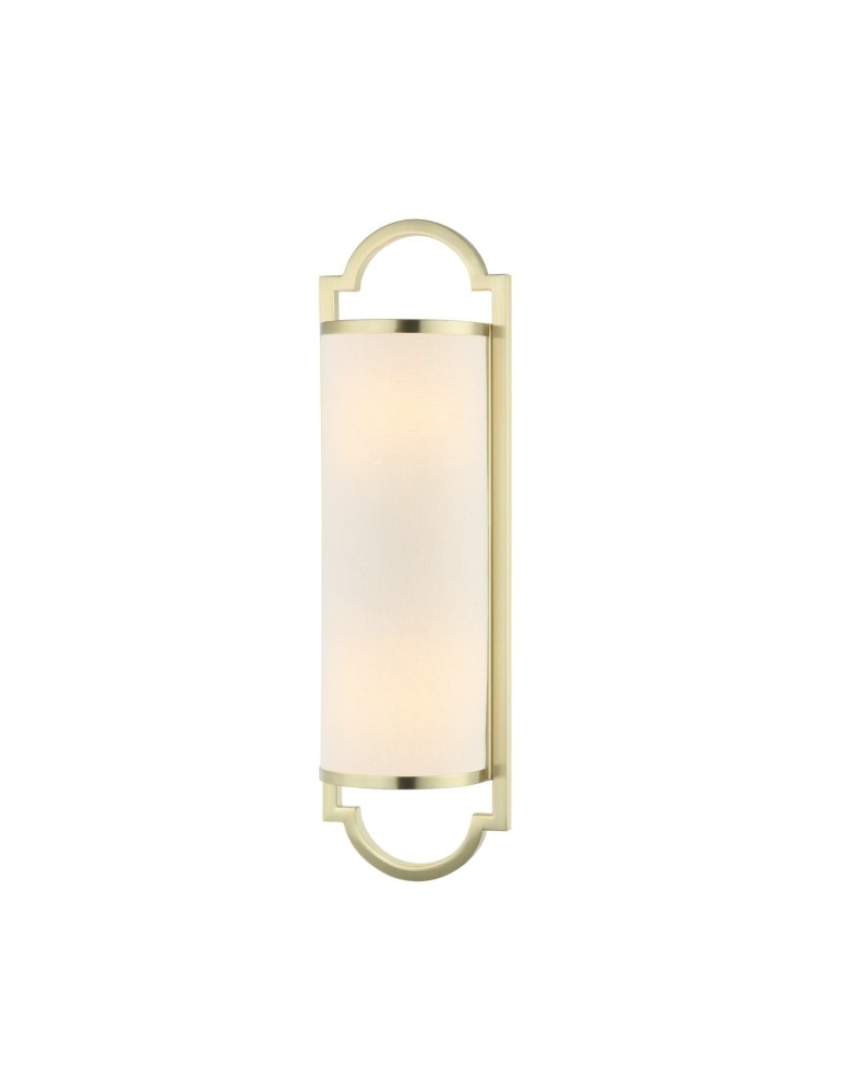 Hampton style wall lamps - Orlicki Design Libero Parette Old Gold 2xE14 max 12W LED 230V Satin Gold|Cream White OR84542 - product kolory-swiatla.pl 3