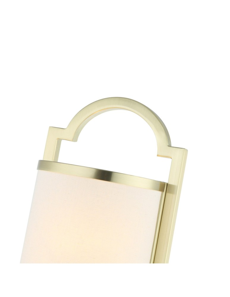 Hampton style wall lamps - Orlicki Design Libero Parette Old Gold 2xE14 max 12W LED 230V Satin Gold|Cream White OR84542 - product kolory-swiatla.pl 4