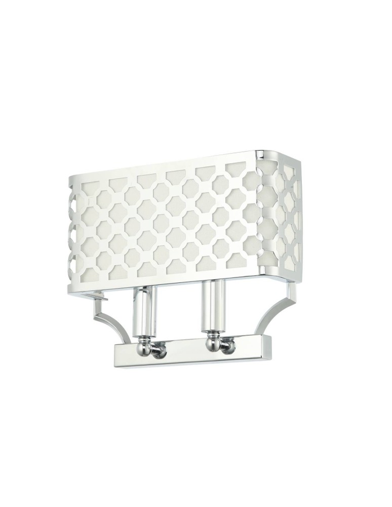 Wall lamps with lampshade - Orlicki Design Verno Parette Cromo 2xE14 max 12W LED 230V Chrome|Cream White OR84597 - product kolory-swiatla.pl 3