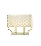 Wall lamps with lampshade - Orlicki Design Verno Parette Old Gold 2xE14 max 12W LED 230V Satin Gold|Cream White OR84603 - product 1