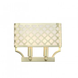 Orlicki Design Verno Parette Old Gold 2xE14 max 12W LED 230V Złoty satynowy|Biały kremowy OR84603