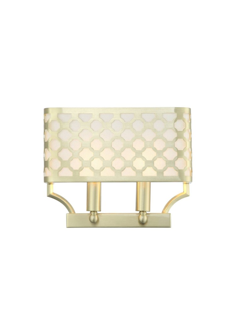 Wall lamps with lampshade - Orlicki Design Verno Parette Old Gold 2xE14 max 12W LED 230V Satin Gold|Cream White OR84603 - product kolory-swiatla.pl 1