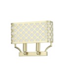 Wall lamps with lampshade - Orlicki Design Verno Parette Old Gold 2xE14 max 12W LED 230V Satin Gold|Cream White OR84603 - product 3