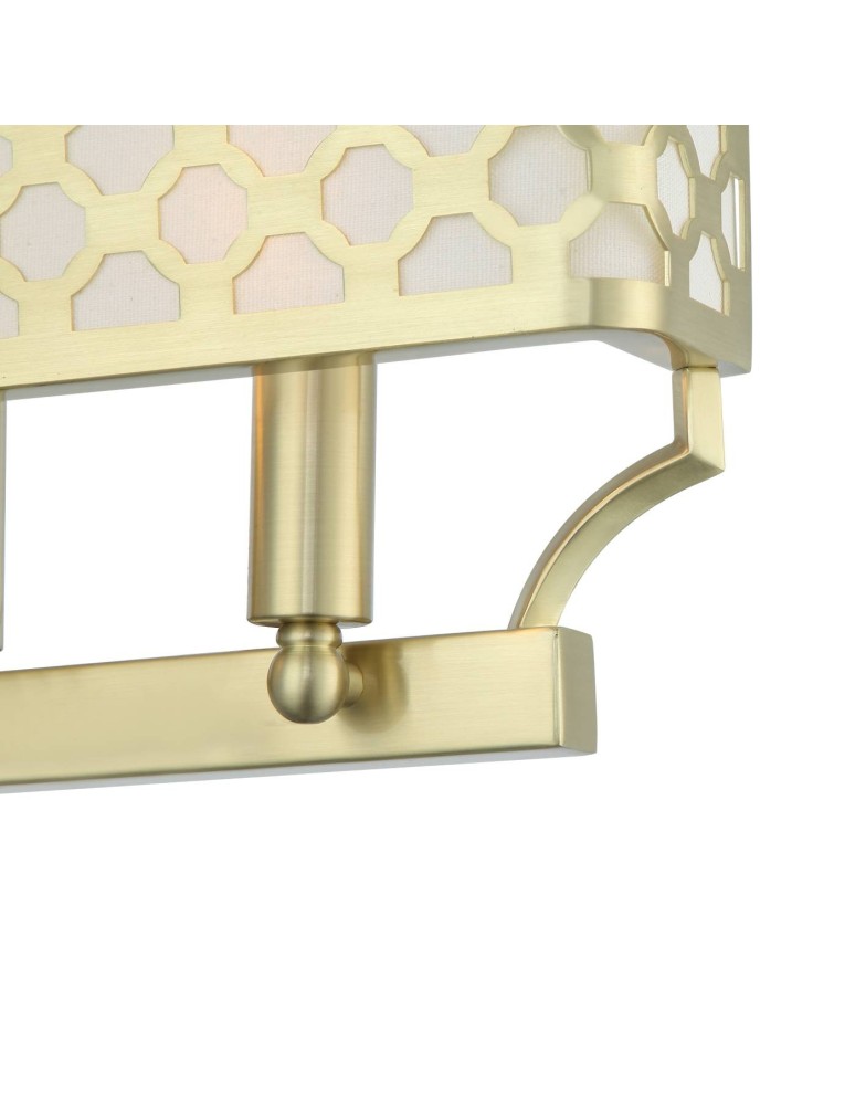 Wall lamps with lampshade - Orlicki Design Verno Parette Old Gold 2xE14 max 12W LED 230V Satin Gold|Cream White OR84603 - product kolory-swiatla.pl 4
