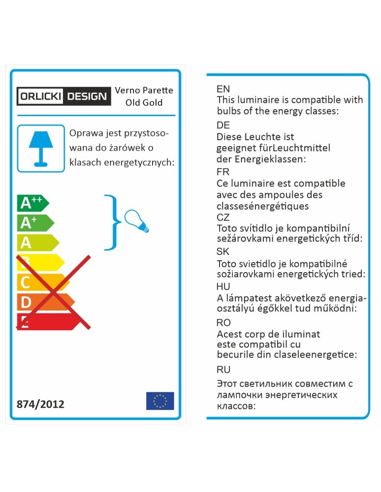 Wall lamps with lampshade - Orlicki Design Verno Parette Old Gold 2xE14 max 12W LED 230V Satin Gold|Cream White OR84603 - product kolory-swiatla.pl 6