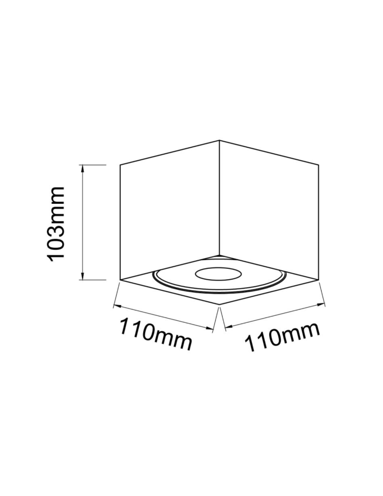 Ceiling luminaires for replaceable light source - Orlicki Design Cardi l Small Nero / Bianco 1xGU10 max 8W LED 230V Black|White OR84658 - product kolory-swiatla.pl 2