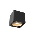 Ceiling luminaires for replaceable light source - Orlicki Design Cardi l Small Nero / Gold 1xGU10 max 8W LED 230V Black|Gold OR84665 - product 1