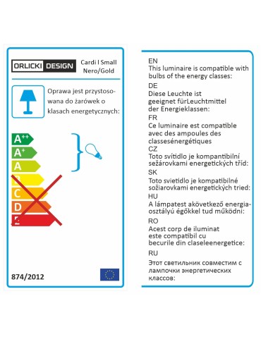 Orlicki Design Cardi l Small Nero / Gold 1xGU10 max 8W LED 230V Black|Gold OR84665 - product 2
